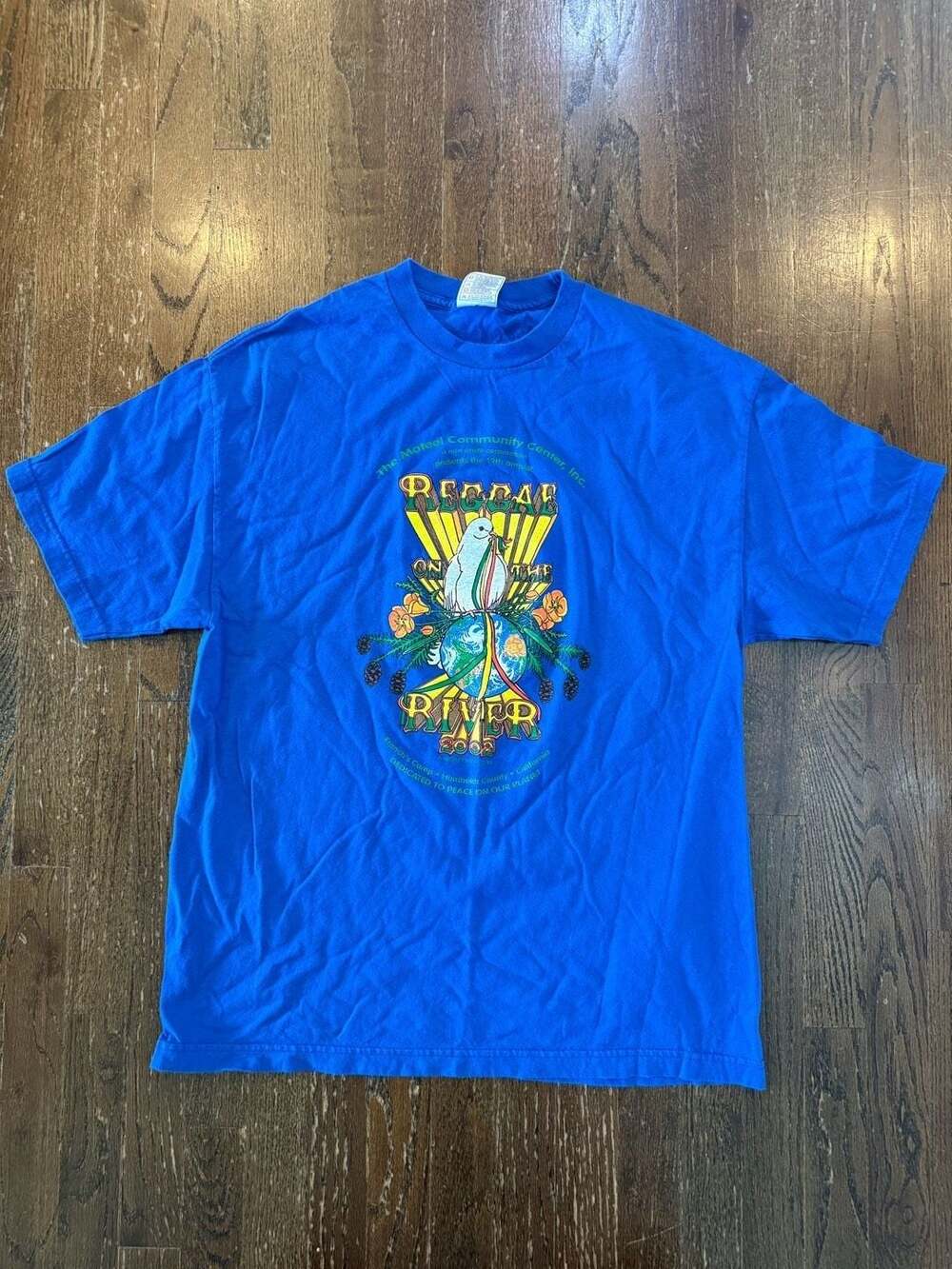 Vintage 2002 Reggae on the River Music Festival T-Shirt Size XL